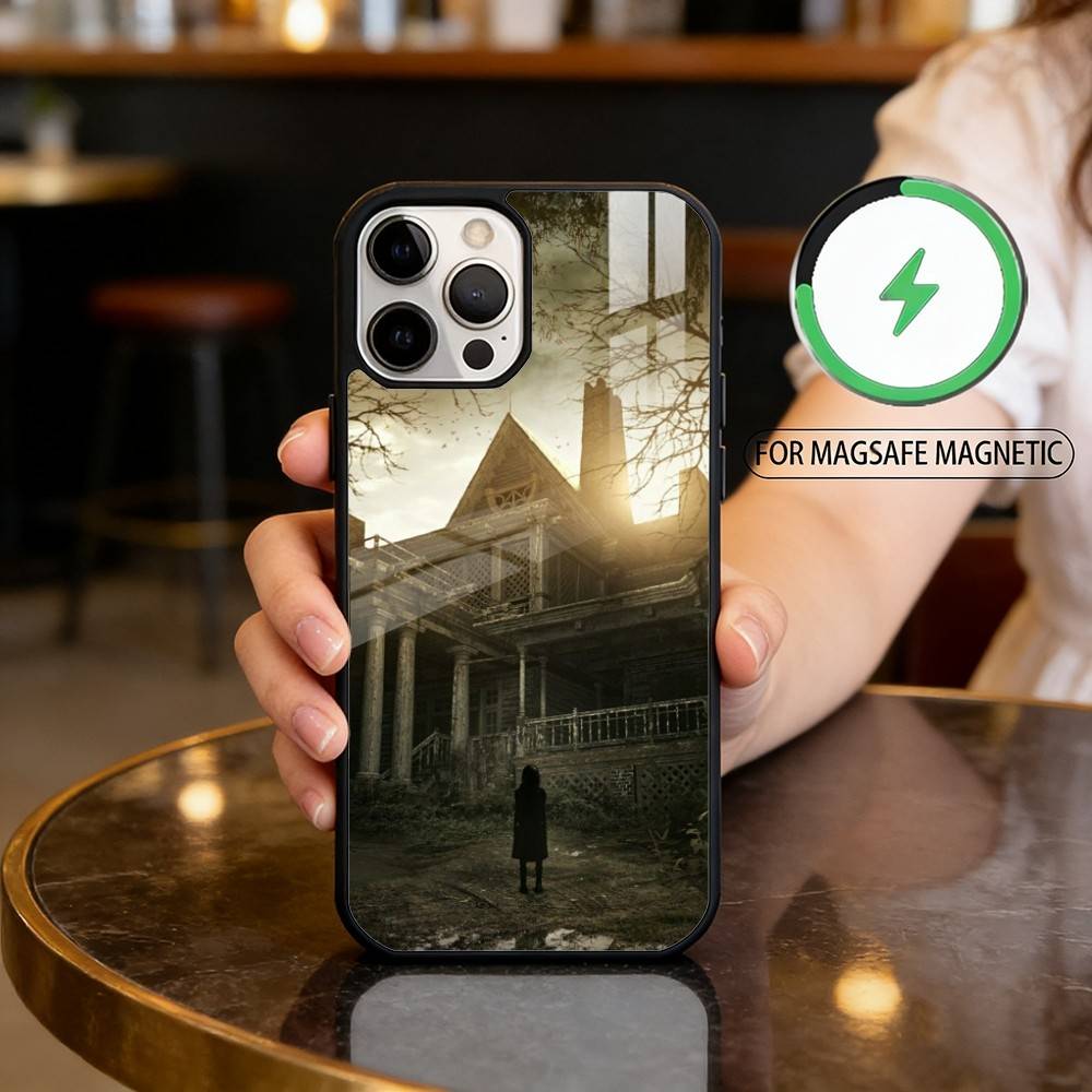 

R-Resident E-Evil Game Magnetic For Magsafe Wireless Charging Phone Case For iPhone17,16,15,14,13,12,11 Plus,Pro Max iPhone16