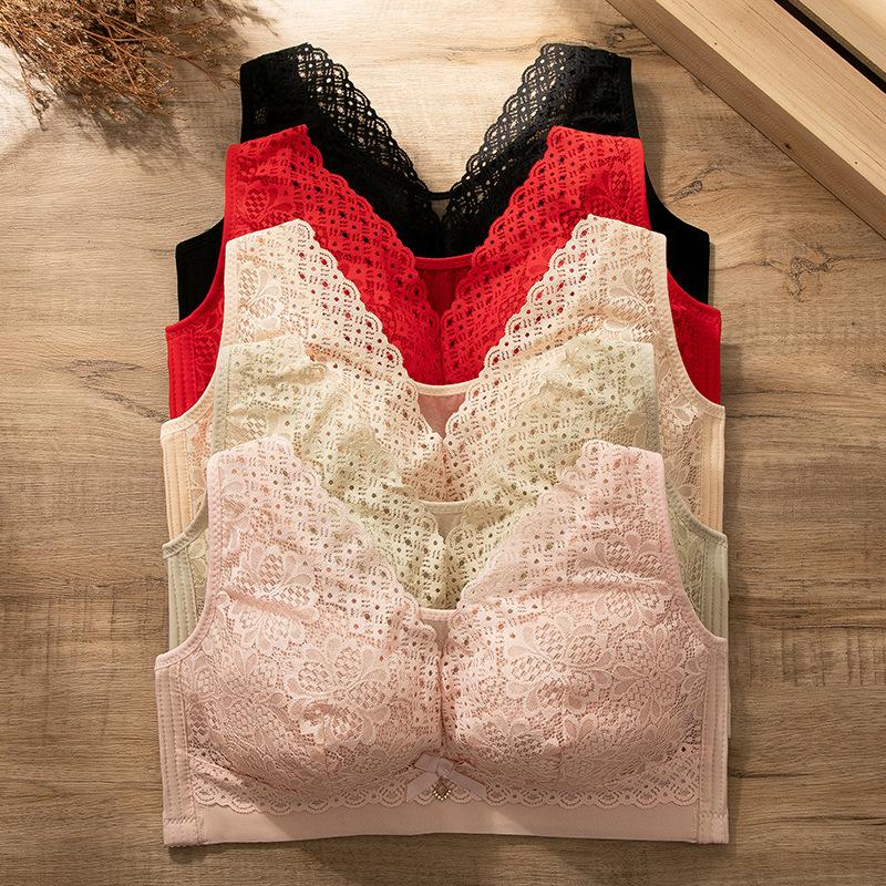 Ultra-thin Bra for the Elderly Full Cup Large Size Large Chest Small Comfortable No Sponge Summer