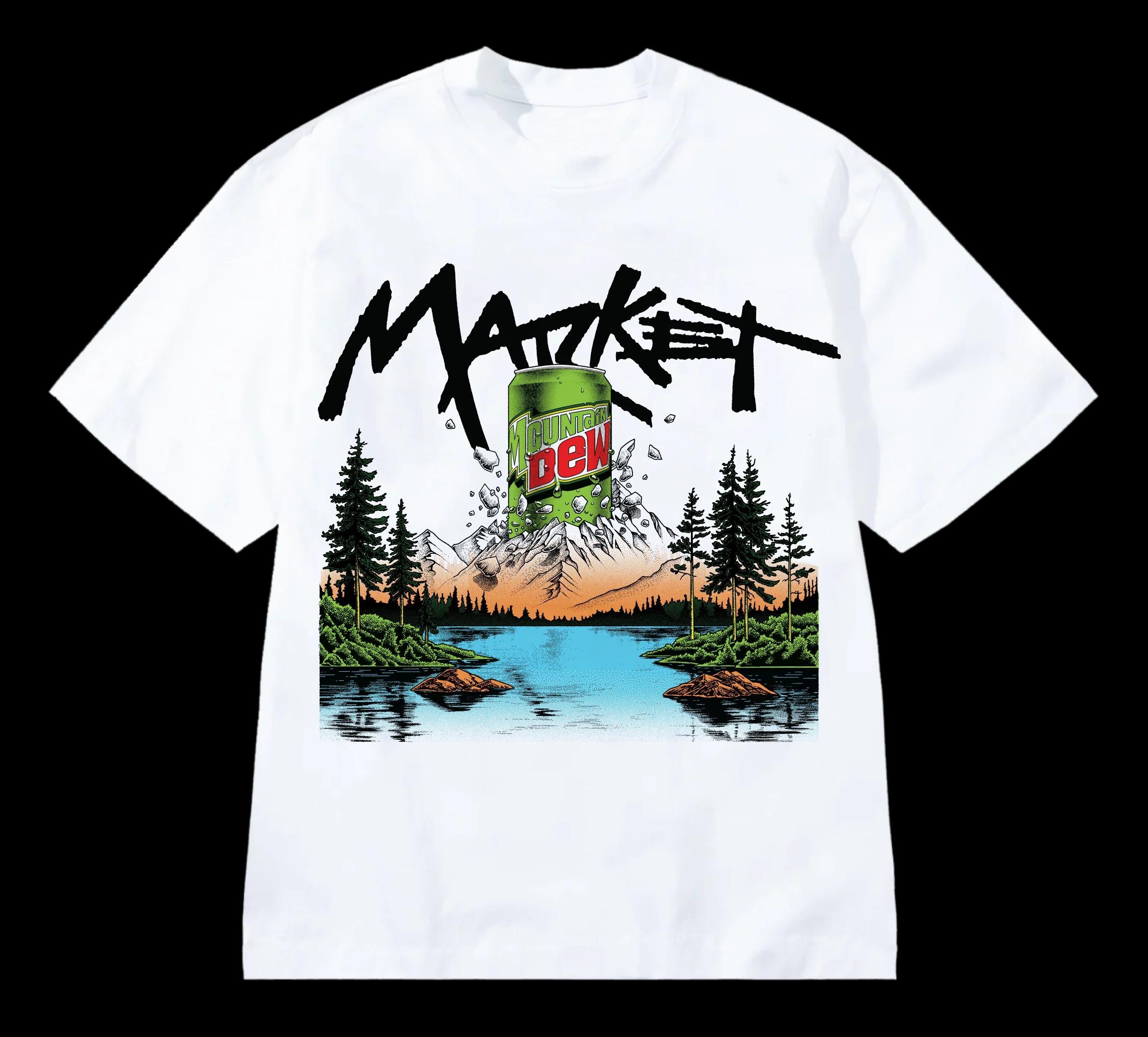 Trendy Soda Beverages Summer Trendy Casual T-Shirt Men s and Women s Luxury Brand Top S