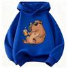 Cute Capybara Kids Clothing Hoodies 2026 New Cartoon Capibara Fashion Long Sleeve Sweatshirt Kids Boys Clothing