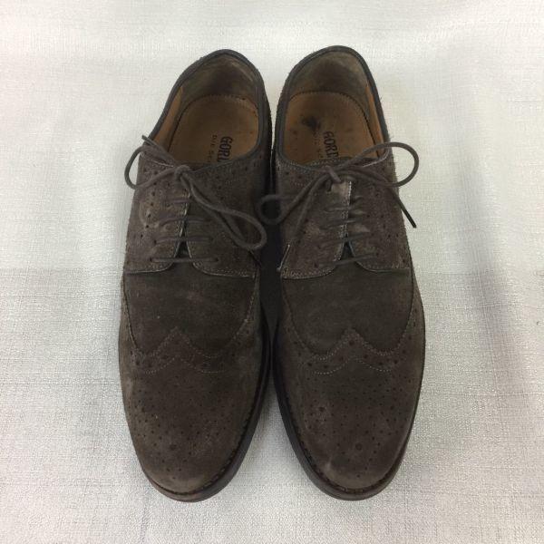 GORDON & BROS Leather Business Shoes Suede Finish Dark Brown size 40 24.5-25.0(USED)