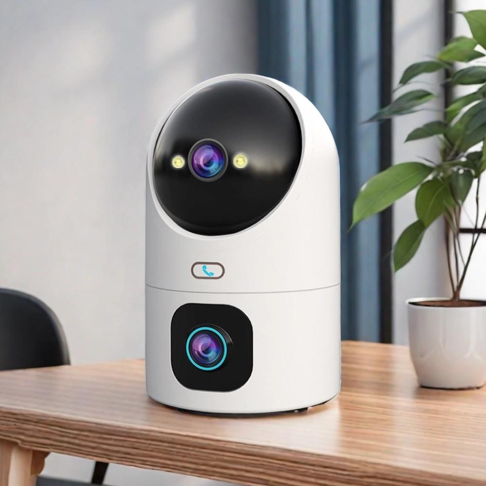 1pc Ultra HD Camera 5G WiFi Dual Lens Camera, Home Security Surveillance, Colour Night Auto Tracking Video Surveillance