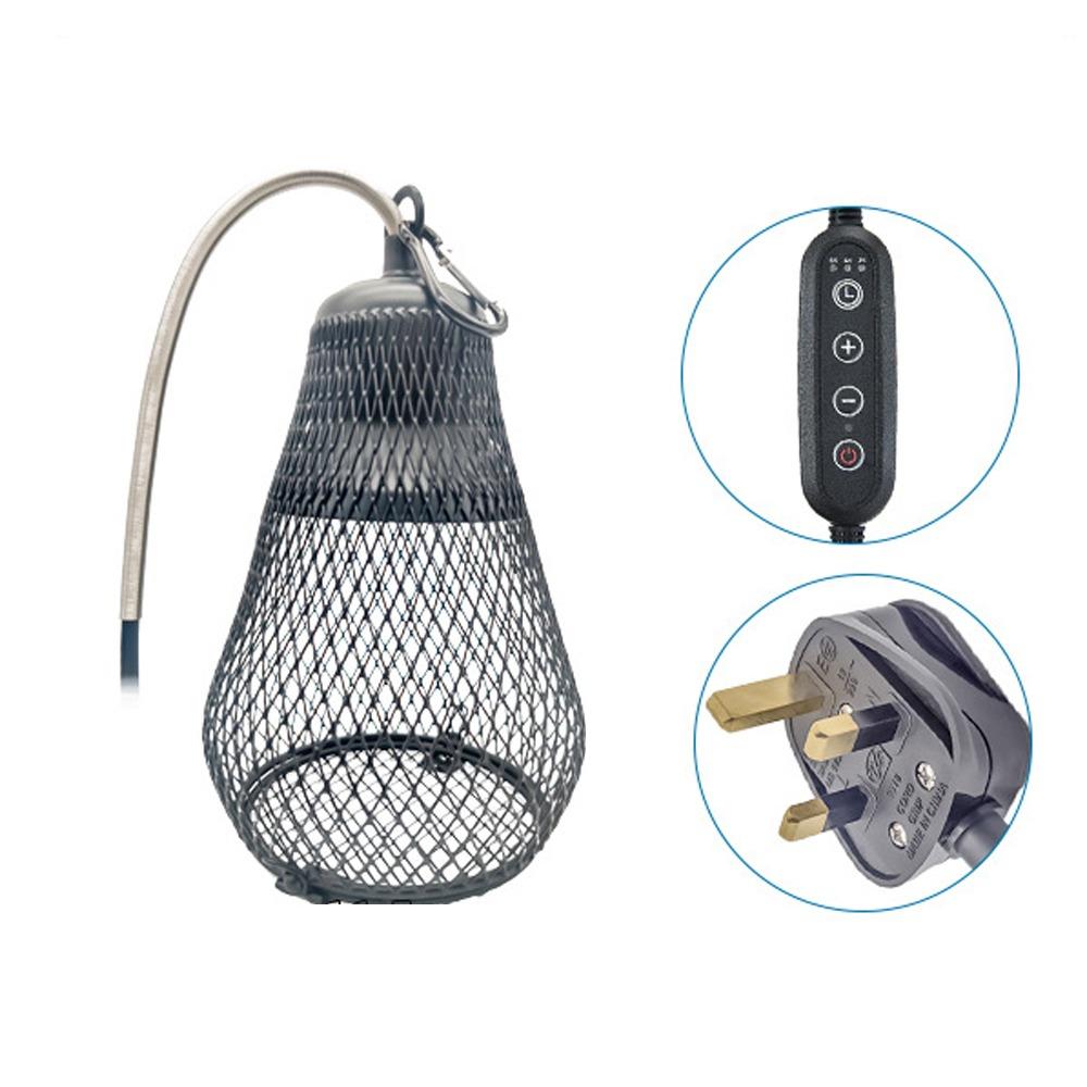 Iron Mesh Dome Pet Heating Lampshade Double Cage Anti-scald Lampshade  Aquarium