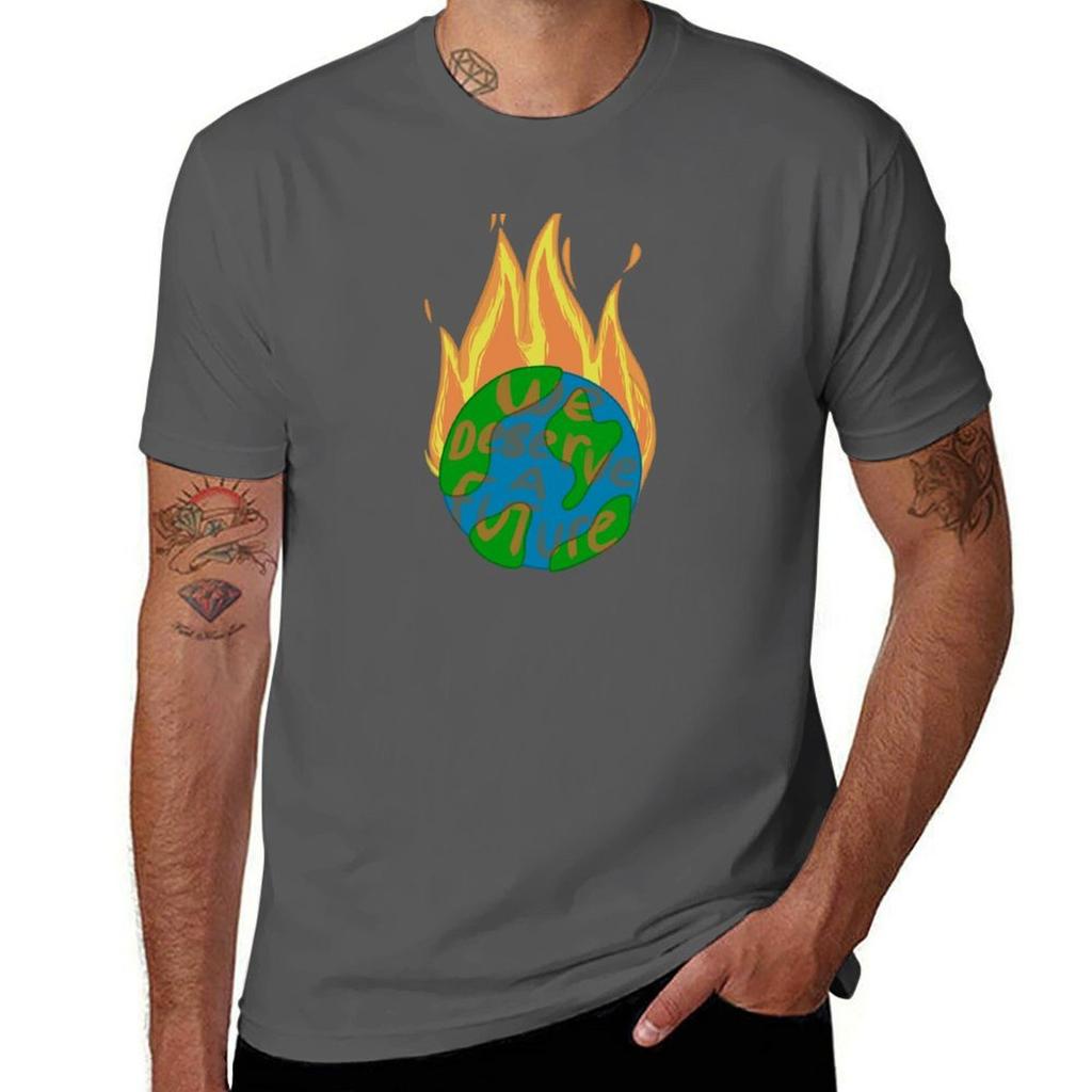 We Deserve A Future Tshirt Basic Short Sleeve For Unisex Tshirt
