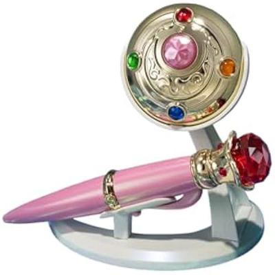 TAMASHII NATIONS - Sailor Moon – Costume Brooch and Pen Set – Shiny Color Edition, Bandai Spirits Proplica,