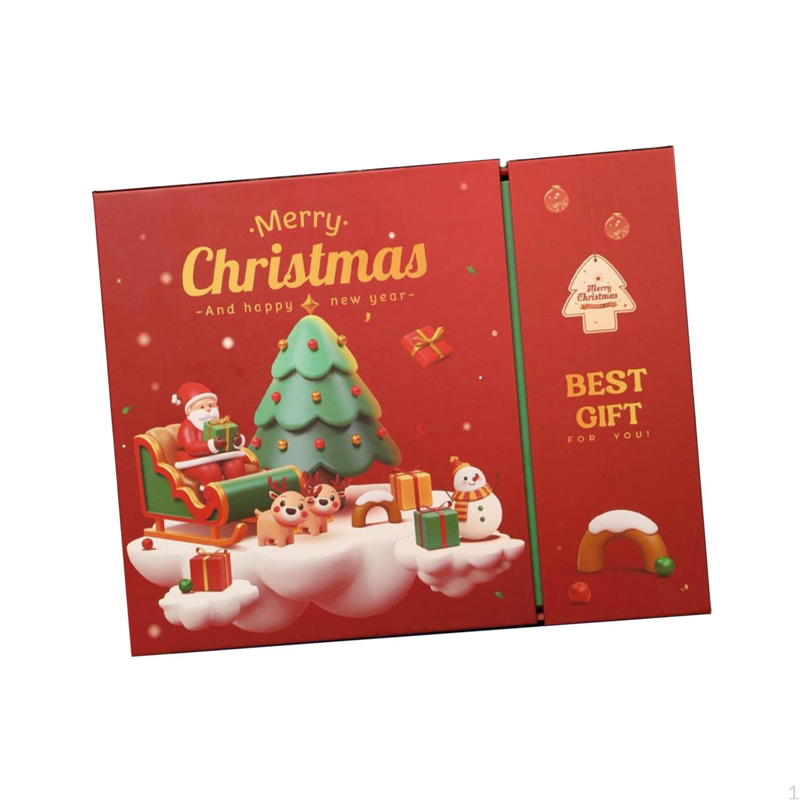 

Рождественский Адвент-календарь Коробка Вечеринка Подарок Складной для Детей Взрослых Друзей