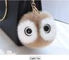 Fluffy Rabbit Fur Ball Pompom Owl Women Pompon Owl Female Toy Bag Car Trinket Jewelry Gift Bag Charm