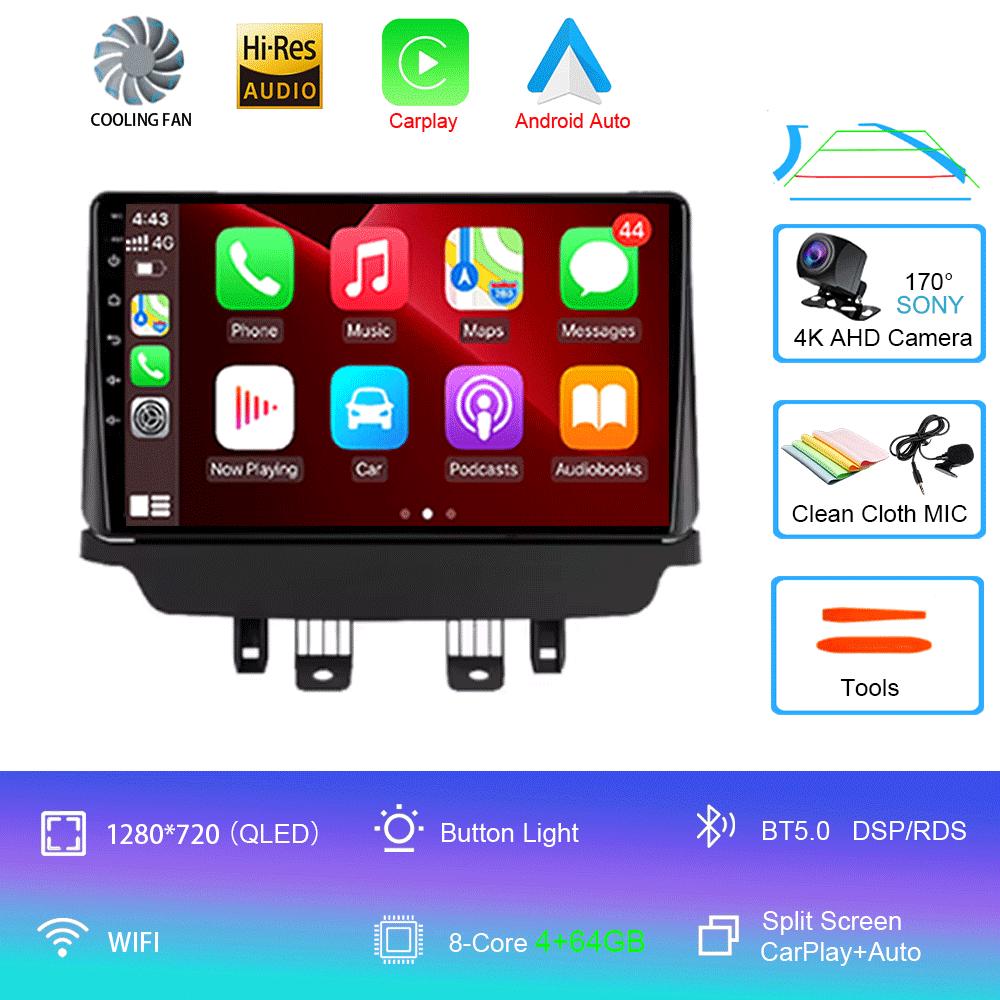 For Mazda CX-3 CX3 Mazda 2 DK 2014-2021 CarPlay IPS DSP Android 14 Car Radio GPS Multimedia Player Navigation 2000*1200P HU DVD