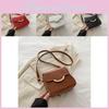 Stylish Minimalist Plain Color Small Square Handbag For Women In Black Red White Brown