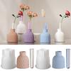 Artistic Ripple Vase Moulds Home Decoration Craft Silicone Mold Hydroponic Plant Vase Molds Hydroponics Test Tube