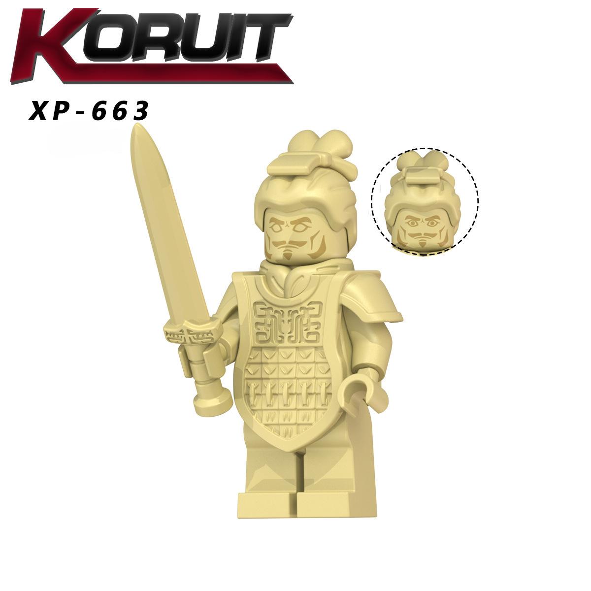 

Модель древней терракотовой армии, блоки MOC, набор кирпичей, подарки, игрушки для детей KT1089