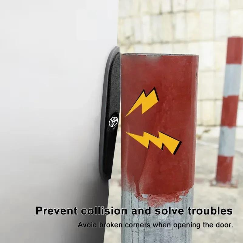 4pcs Car Door Anti-Collision Strip Rearview Mirror Protection Sticker for Toyota TRD Prius Avensis Rav4 Auris Yaris Verso Land Cruiser