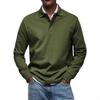 2025 New Men's Casual Versatile Long Sleeve Button Lapel Shirt