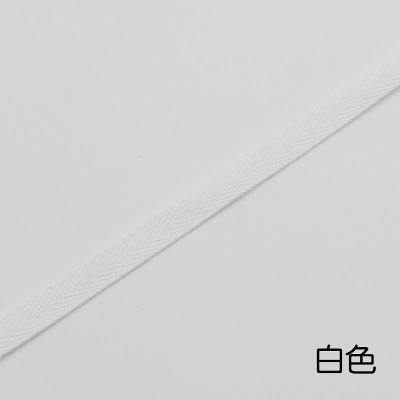 1Cm Color Cotton Herringbone Ribbon Webbing, Cotton Hand Hemming Strap Strap Strap Strap Piping Strap