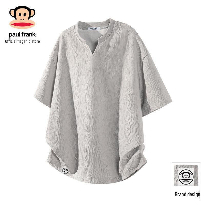 Paul Frank Men s Minimalist Textured V-Neck Short Sleeve T-Shirt L