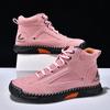 Autumn Winter Hiking Botas Handmade Leather Mens Ankle Boots Outdoor Design Sneakers Man Casual High Top  Shoes Motocross Boots