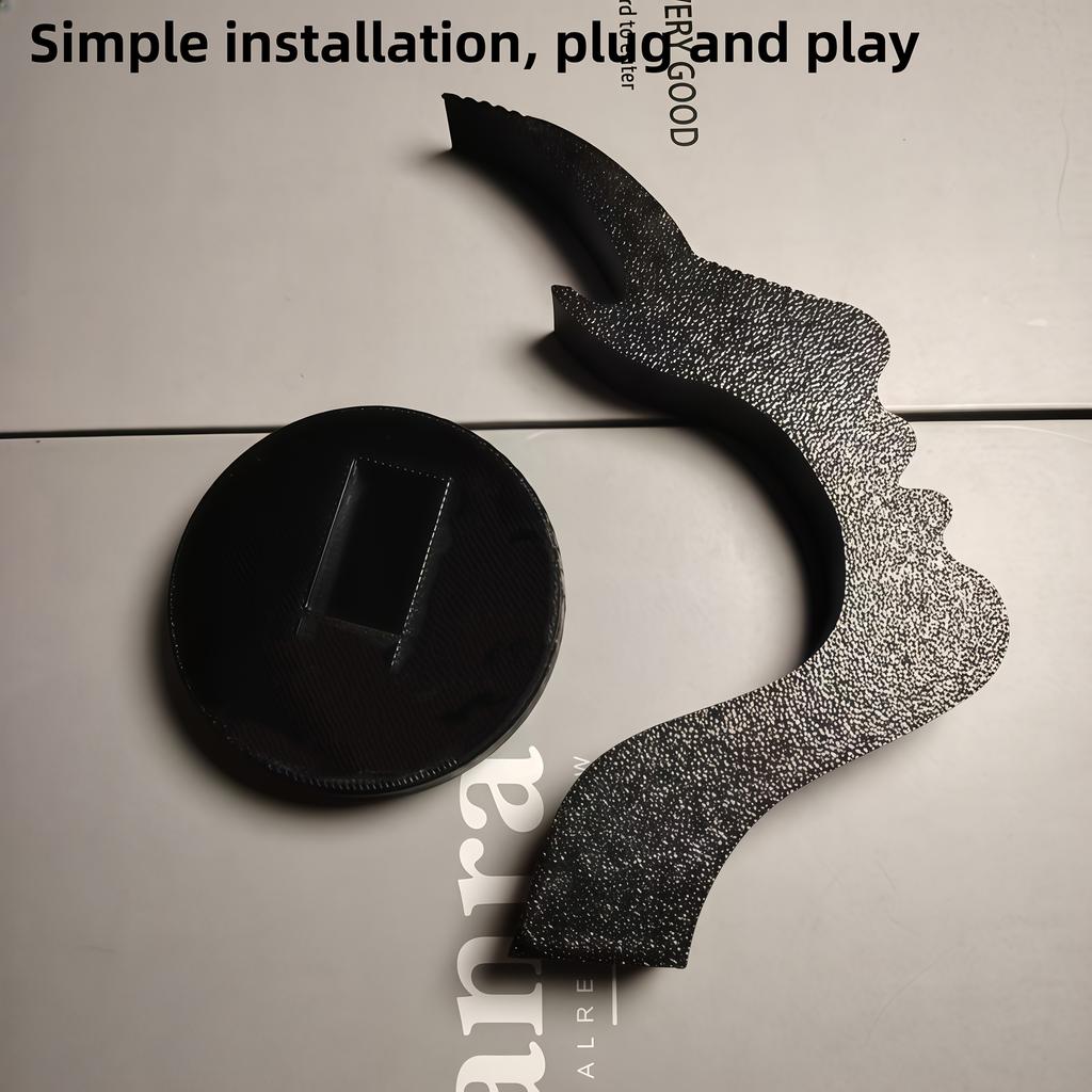 1PC  Modern Minimalist Side-mounted Eyeglasses Frame, Unique Curved Design, Stylish Eyeglasses Storage Rack, Desktop Ornament.