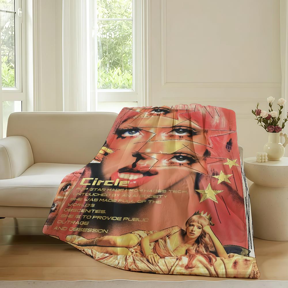 Singer Melanie Martinez Hades Music Blanket Warm Soft Suitable For Bedroom Sofa Bed Living Room Office Travel Camping Gifts