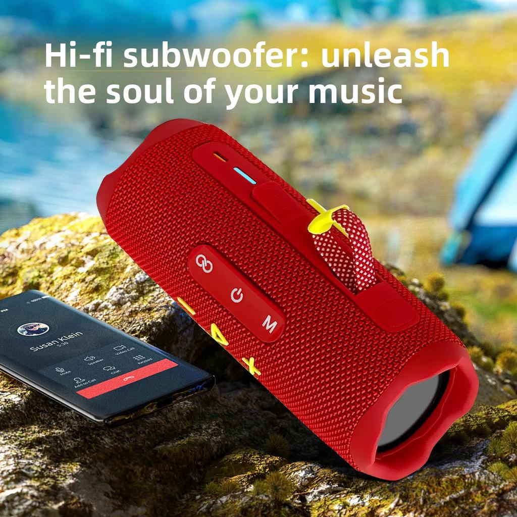 Flower Tube Bluetooth Speaker Outdoor Card Audio Subwoofer Portable Bluetooth Speaker