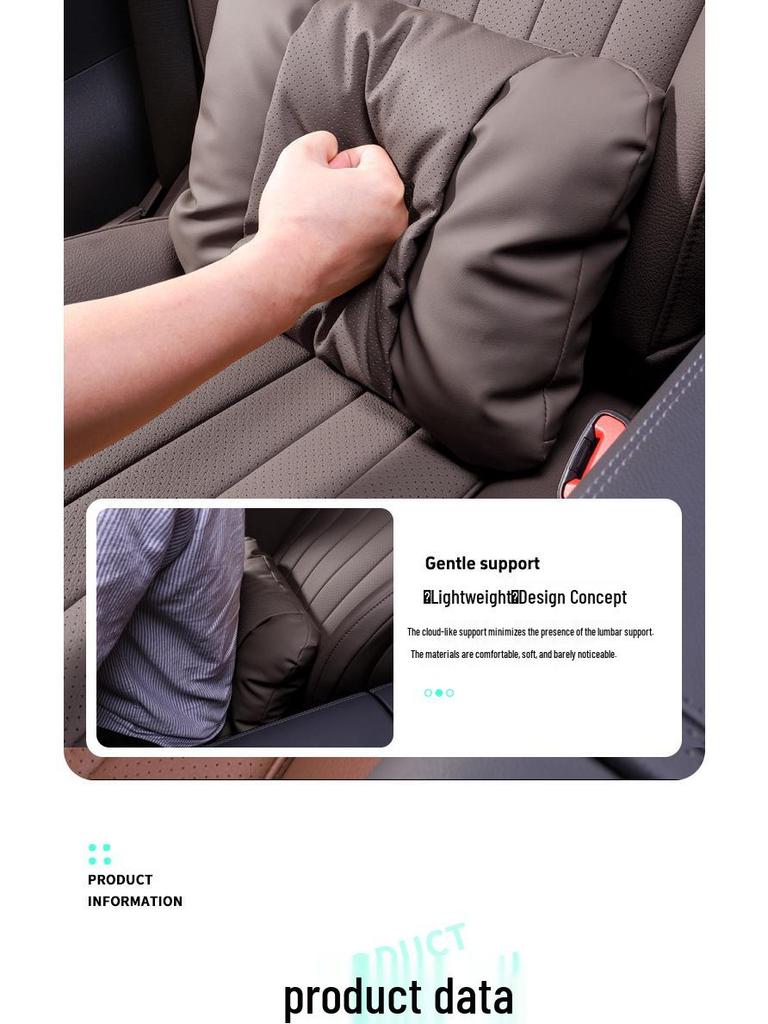 Mercedes Headrest & Lumbar Support Pillow for C/E/A/S Class, GLC260, GLE450, GLB.