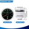 7 Color LED Auto Car 2"52mm Fuel Level Gauge with Flashing Alarm 0-190ohm Fuel Level Sensor 100-600mm  for Marine Boat