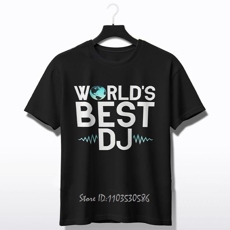 DJ In Progress Cotton Tshirt Casual Geometric Print Oversized T-shirt - Perfect For Summer Outdoor Unisex Tops TeesunisexClothing