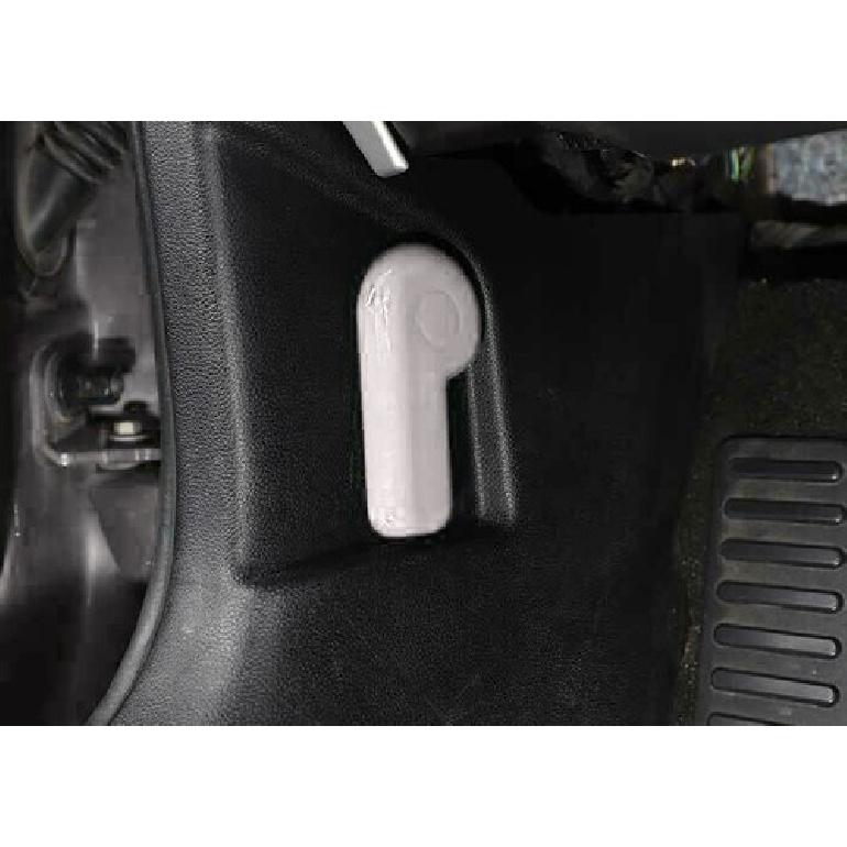 Car Hood Engine Cover Handles Strip Trim For Ford Mustang 2015- Bright White