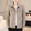 New men's thickened jacket lapel jacket casual short men's cotton clothes