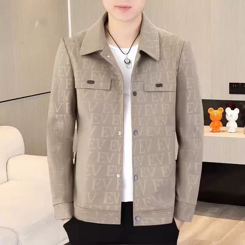 New men's thickened jacket lapel jacket casual short men's cotton clothes