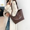 Trend Large Capacity 2025 Casual Retro Autumn New Trendy Fashion Portable Shoulder Tote Bag Women