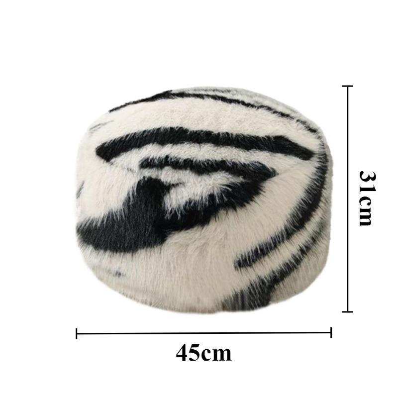 

Round Footstool Solid Wood Removable Shoe Changing Stool Modern Comfortable Household Footrest Living Room Furniture Accessories