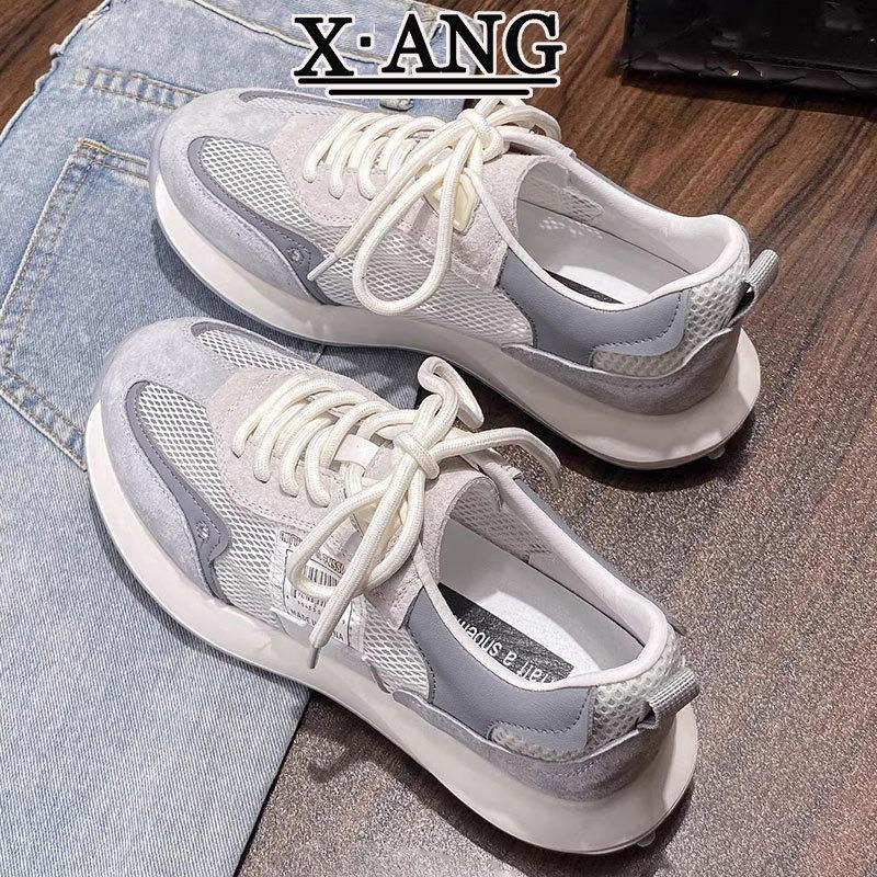 Leather waffle children versatile mesh breathable sneakers summer new hollow dad sandals