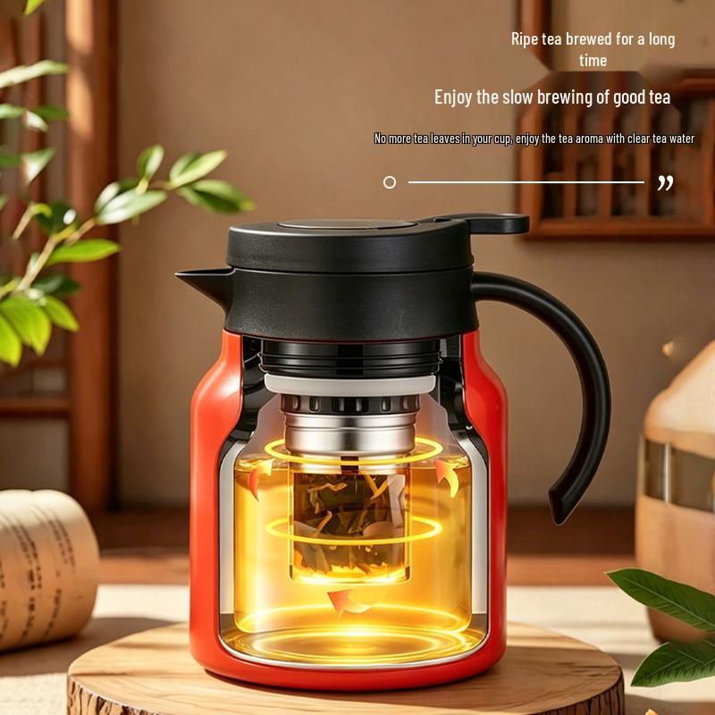 316 Stainless Steel Insulated Tea Brewer with Smart Temperature Display