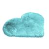30x40cm Love Heart Shape Plush Rug Anti-Slip Carpet Door Mat Home Bedside Decor