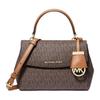 Ava Logo Letter Shoulder Bag Crossbody Bag Mini Coated Canvas Handbag Women Bags Brown 32S5GAVC1B-BRONZO