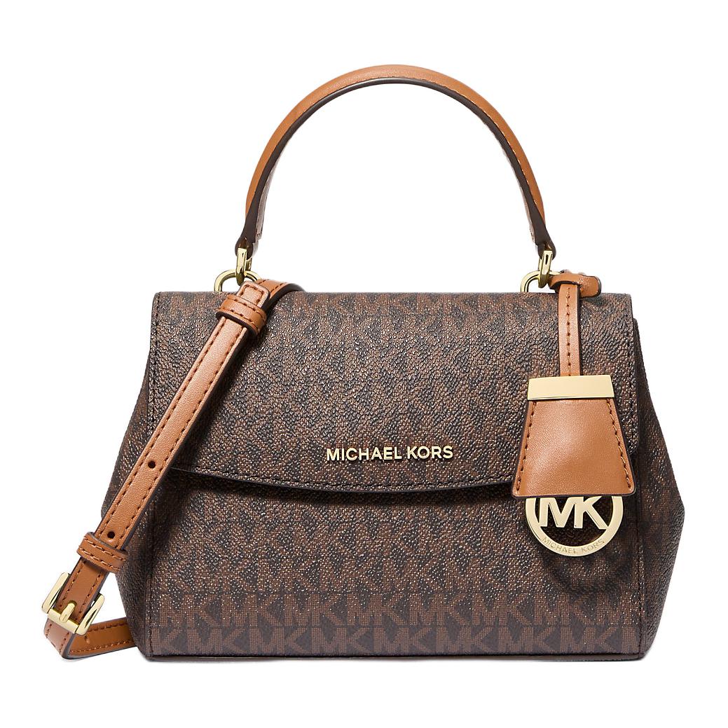 

Michael Kors Ava Logo Letter Shoulder Bag Crossbody Bag Mini Coated Canvas Handbag Women bags Brown 32S5GAVC1B-BRONZO Basic Set (Bag)