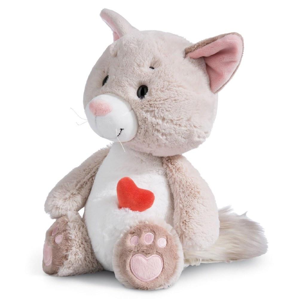 NICI Love Cat Fluffy Plush Toy Sitting 35cm