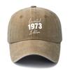 Unisex Fashionable and Versatile Printed 1973 Baseball Cap Outdoor Lightweight Trucker Baseball Cap Suitable for Outdoor