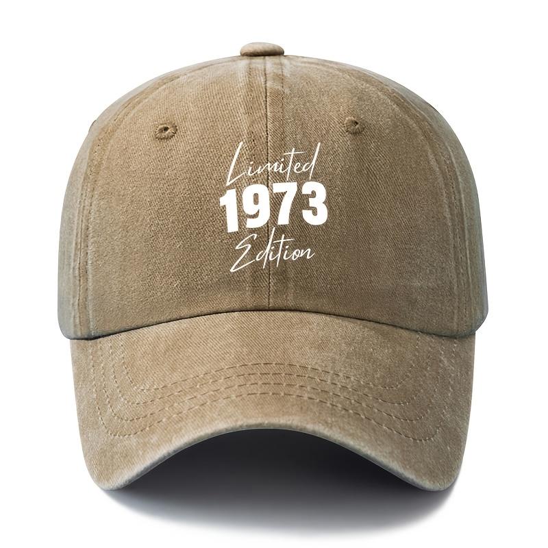 Unisex Fashionable and Versatile Printed 1973 Baseball Cap Outdoor Lightweight Trucker Baseball Cap Suitable for Outdoor