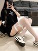 1 Pair Sexy Thigh-High Socks For Women, Thin Pure Desire Style Jk Thigh Socks With Garter Belt, Suitable For Jk Uniforms/Daily