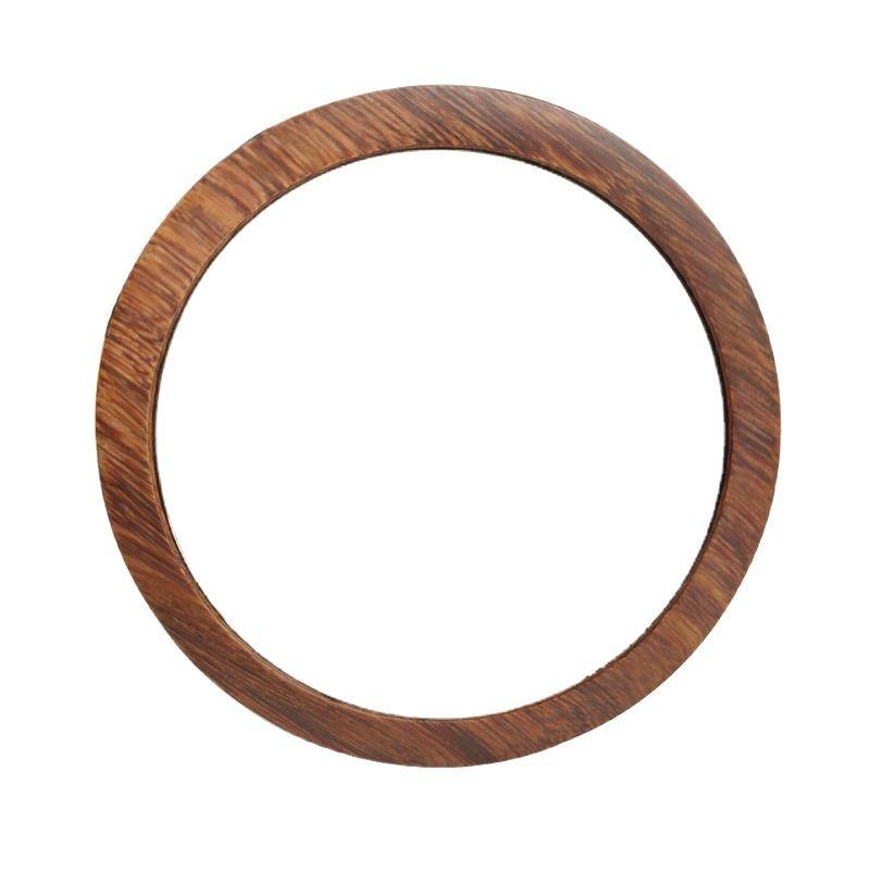 Wooden Handheld Mirror Portable Mini High-Definition Compact, Minimalist Cultural Gift for Women
