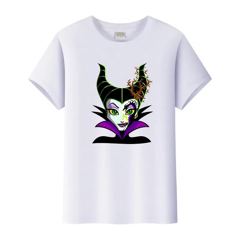 Cartoon Spoof Villains Princess Print Blouse Women 90S Tshirt Summer Harajuku White Ladies T Shirts FeUnisex Y2k Tops Gift