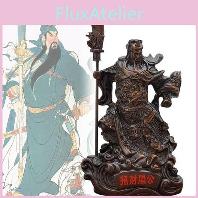 Elegant Resin Guan Yu Statue For Home Decor Perfect For Prosperity And Good Fortune