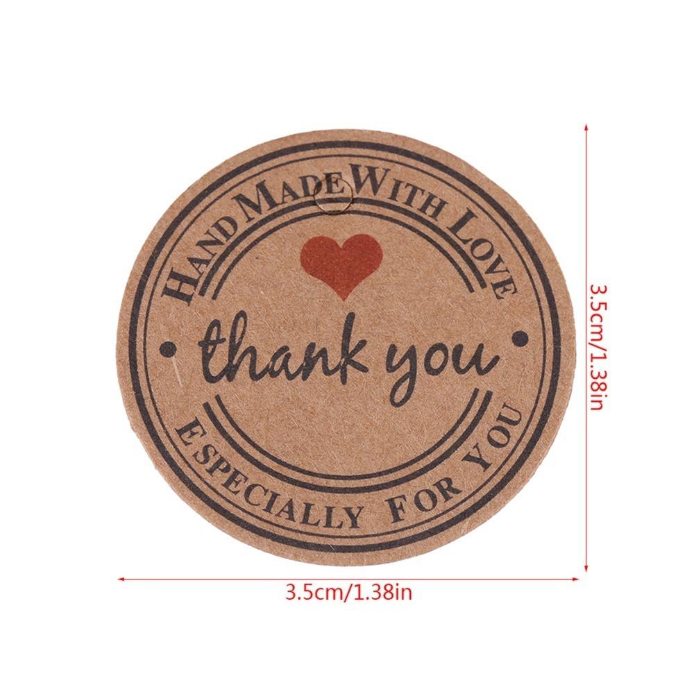 100pcs With String Gift Tags Brown Kraft Paper Tags Price Tag Handmade Hang Label  Home Made Crafts