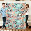 Screaming Opossum Flannel Blanket Soft Cozy Throws Napping Travel Use