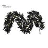 Creepy Atmosphere Lighting for Events Halloween Lighted Vine Garland with LED Lights, Black Faux Twig Mantle Dark Aesthetic Party Backdrop Props