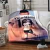 Messi Customize Your Name Blanket Cozy Personalized Blanket Durable Comfort Throw For Picnics Living Room Couch Seaside Four Seasons Universal