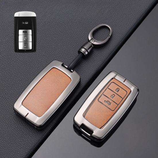 Zinc Alloy Leather Car Remote Key Fob Case Cover For Acura MDX RDX RLX ILX TLX
