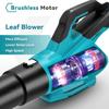 2000W High Power Electric Air Blower 21500RPM Cordless Portable Leaf Snow Blower Cleaner Sweeper Garden Power Tools