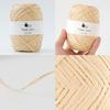 HARA WOOL Paper Yarn, Extra-Thick, 30g (approx. 77m), 100% Paper, Made in Japan, Set of 5 Balls, 2. Straw Yellow
